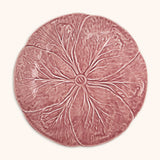 Platos Trinche de Repollo Rosa Flamingo. Set de 4