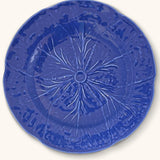 Bajoplato de Repollo Azul Cobalto. Set de 4