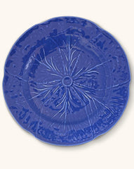 Bajoplato de Repollo Azul Cobalto. Set de 4