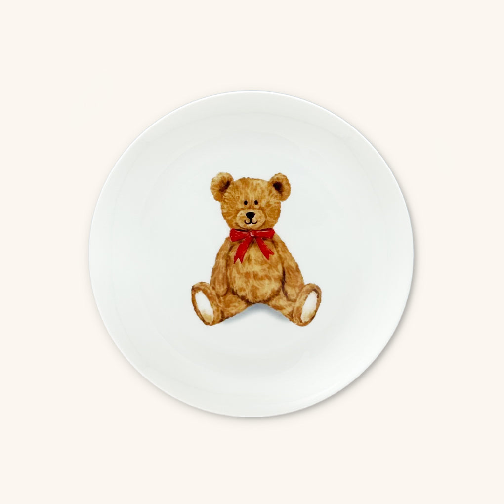 Plato Ensalada con Teddy Bear