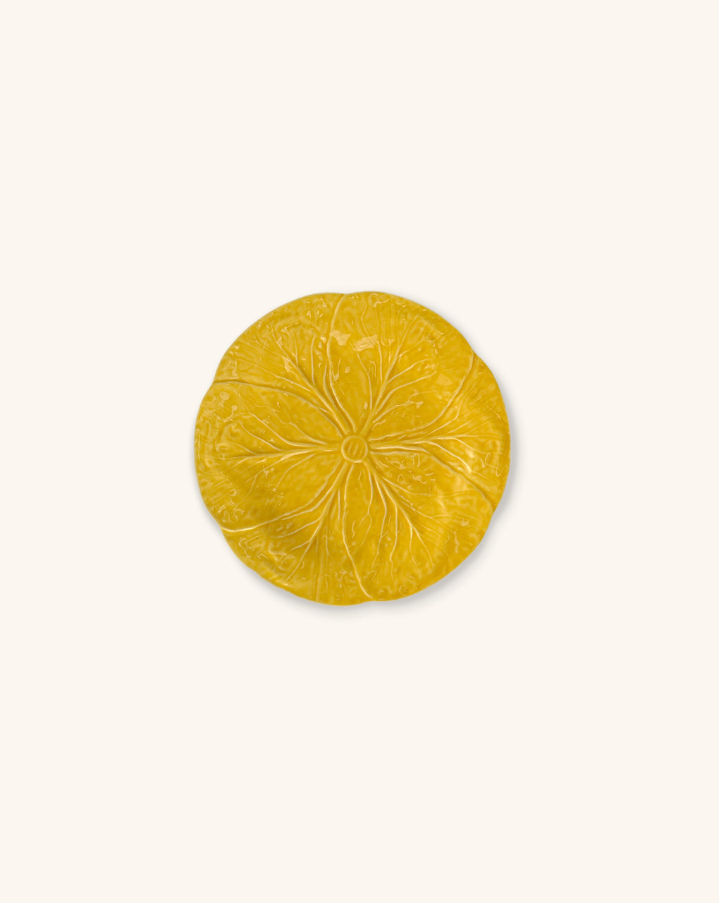 Plato Pan de Repollo Amarillo Canario