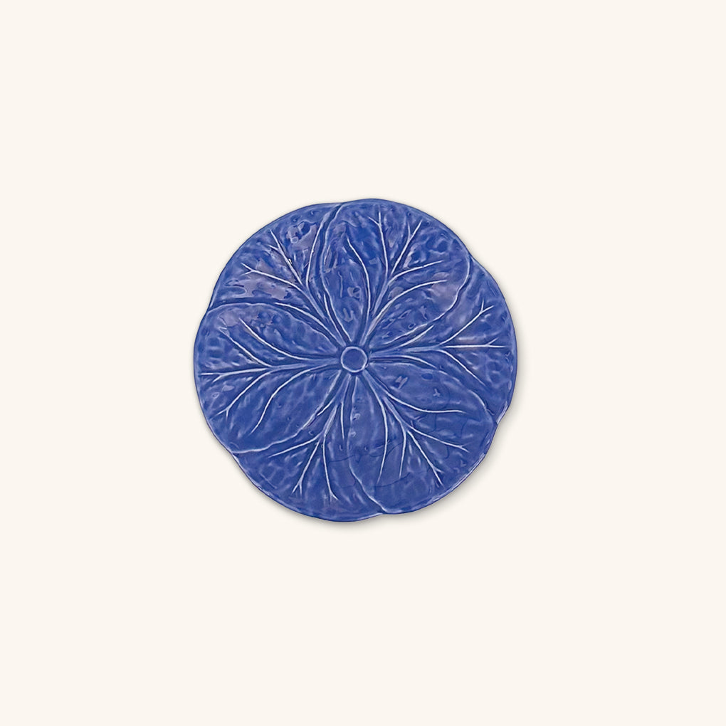 Plato Pan de Repollo Azul Cobalto