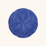 Plato Ensalada de Repollo Azul Cobalto. Set de 4