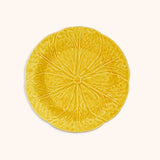 Plato Ensalada de Repollo Amarillo Canario. Set de 4