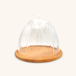 Pastelero de Madera con Capello de Cristal