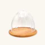 Pastelero de Madera con Capello de Cristal