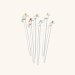 Pinchos Artesanales de Cristal en Forma de Caballito de Mar