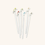 Pinchos Artesanales de Cristal en Forma de Caballito de Mar