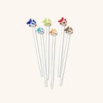 Pinchos Artesanales de Cristal en Forma de Pez