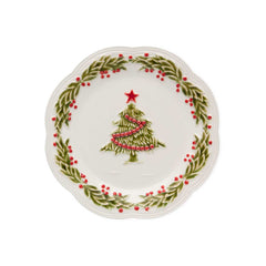 Plato Ensalada Natal. Set de 4.
