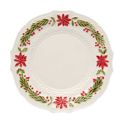 Plato Trinche Natal 27 cm. Set de 4.