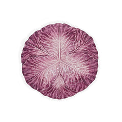 Platos para Ensalada en Forma de Hoja de Repollo Morado de 21 cm. Set de 4