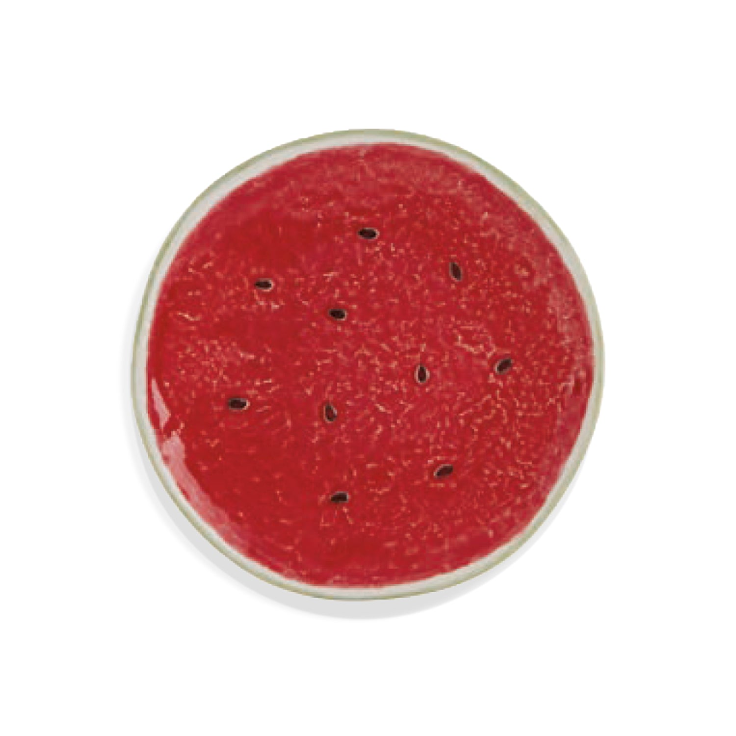 Plato para ensalada de cerámica roja en forma de fruta Sandía de Bordallo Pinheiro