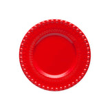Plato de ensalada de cerámica en rojo colección Fantasía de Bordallo Pinheiro