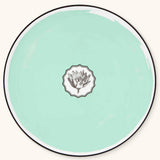 Bajo Plato Herbariae Verde Menta. Set de 4