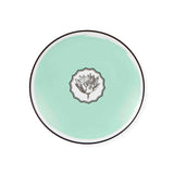 Plato de ensalada de porcelana verde menta de Christian Lacroix Maison para Vista Alegre, línea Herbariae