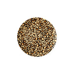 Plato de pan o postre de porcelana con animal print cheetah color café, marca Zash