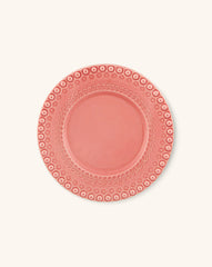 Plato Ensalada Fantasía Rosa. Set de 4.