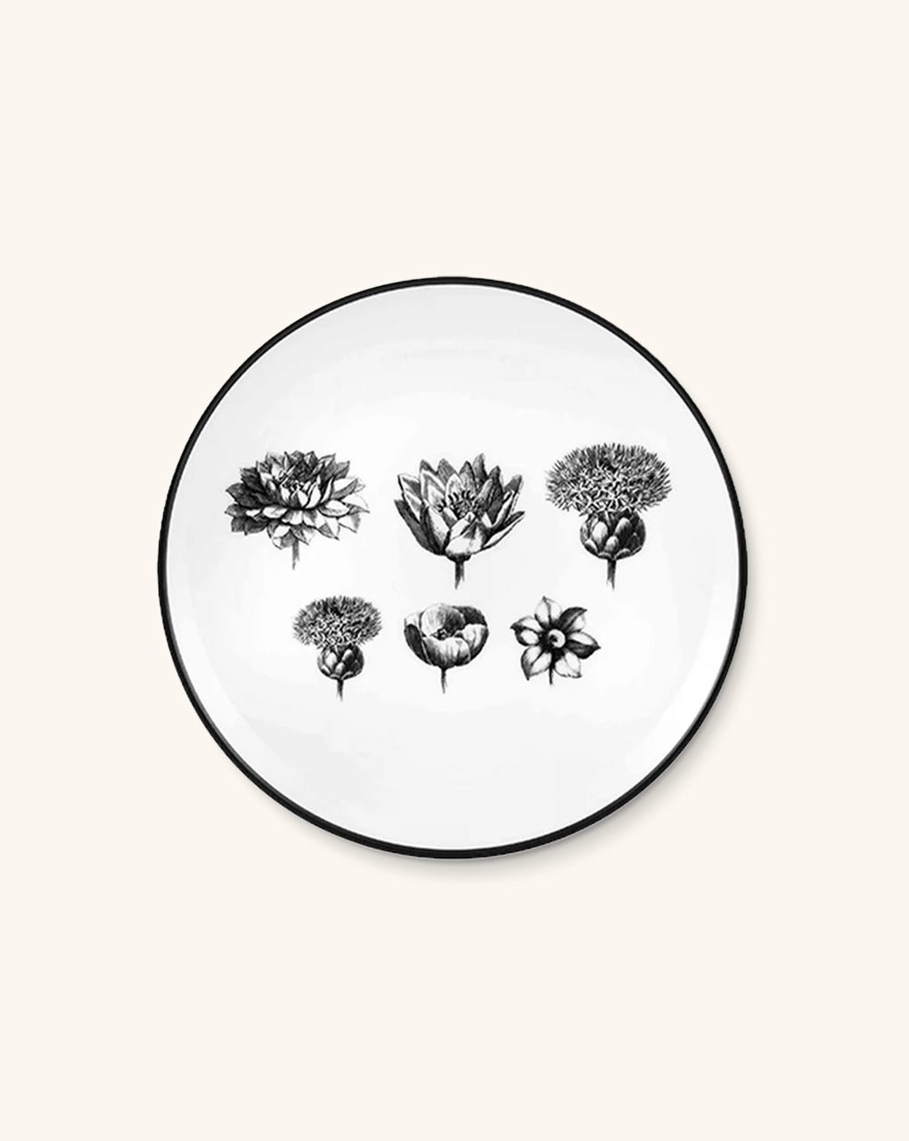 Plato Ensalada Herbariae Blanco