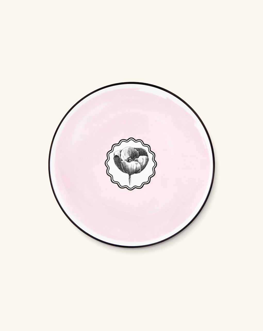 Plato Ensalada Herbariae Rosa