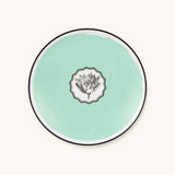 Plato Ensalada Herbariae Verde Menta. Set de 4
