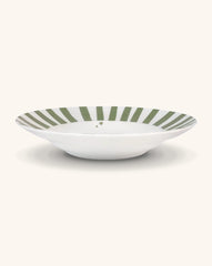 Plato Sopero Candy Cane Verde Olivo. Set de 4