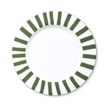 Plato TrincheCandy Cane Verde Bosque. Set de 4