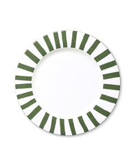 Plato TrincheCandy Cane Verde Bosque. Set de 4