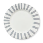 Plato Trinche Candy Cane Gris. Set de 4