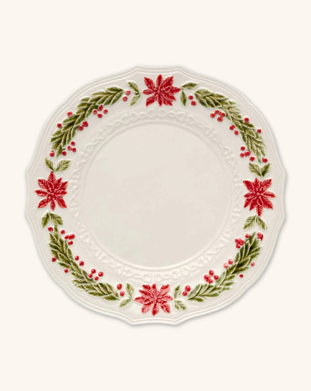 Plato Trinche Natal 27 cm. 1 Pieza