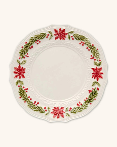 Plato Trinche Natal 27 cm. 1 Pieza