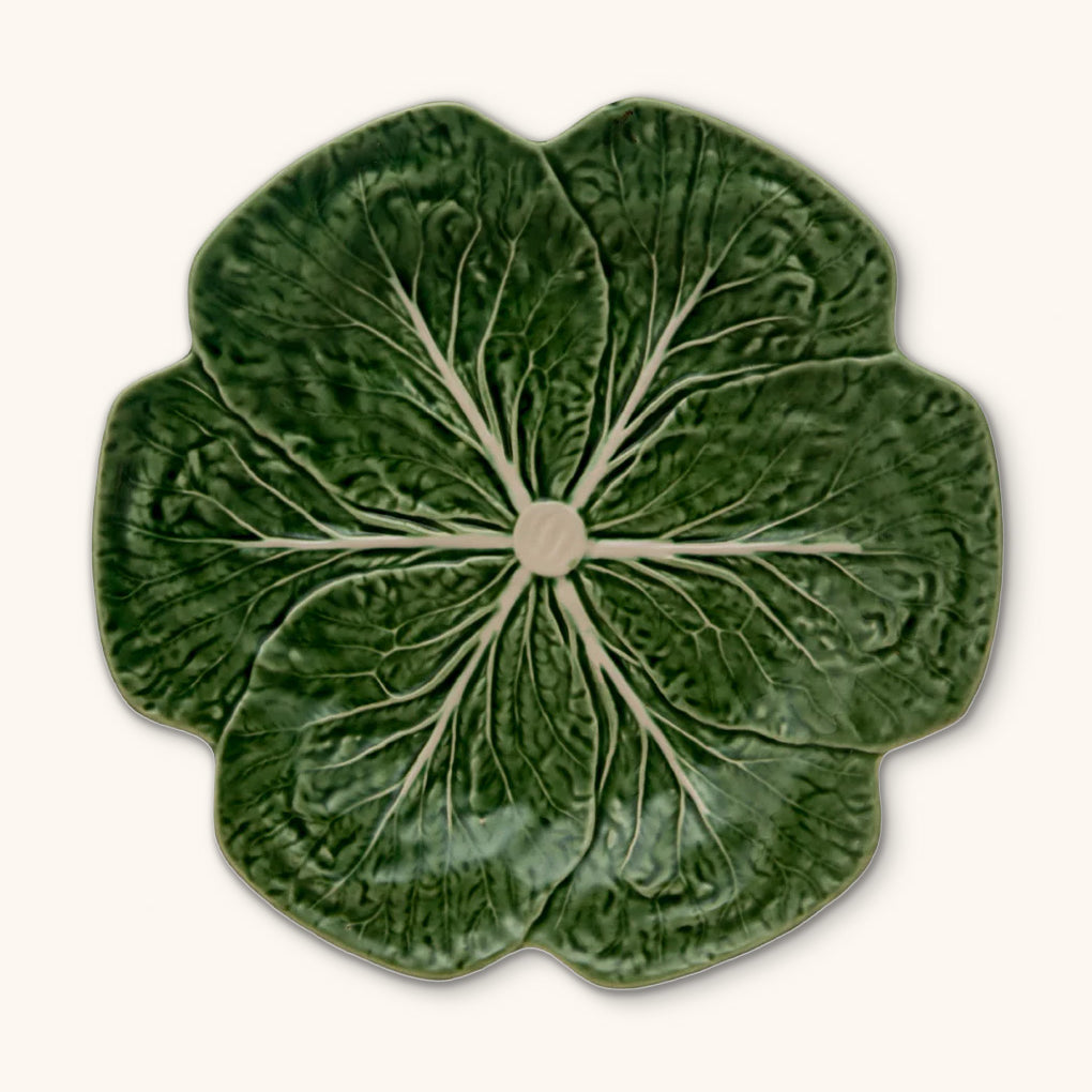 Plato Trinche Repollo Verde. Set de 4