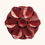 Plato con 7 Divisiones para Servir Ostiones y Almejas en forma de Peces