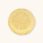 Plato de Ensalada en Forma de Repollo Amarillo 20.5 cm de Cerámica