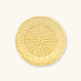 Plato de Ensalada en Forma de Repollo Amarillo 20.5 cm de Cerámica