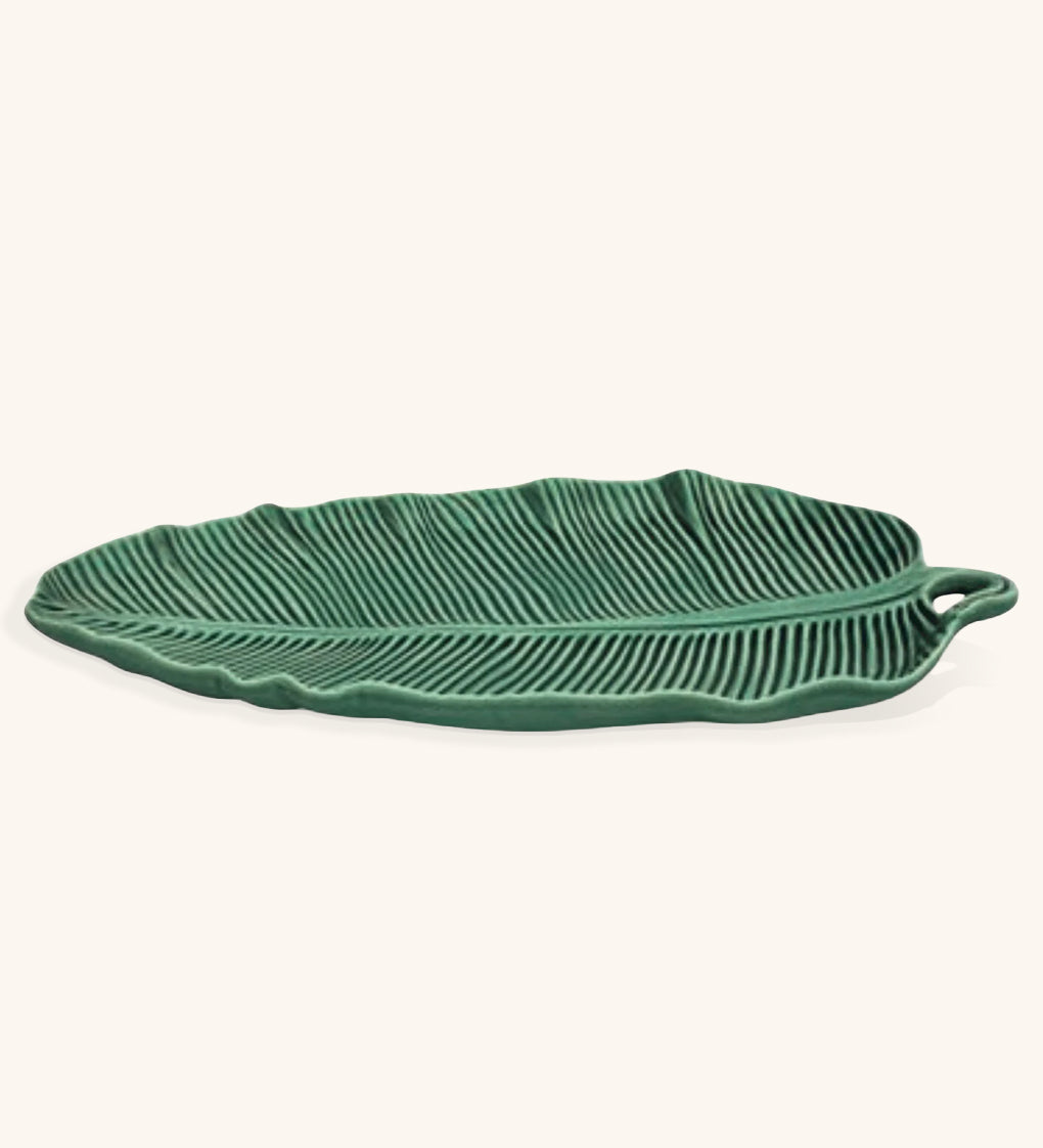 Plato de Servicio Hoja Bananera Mediana 39 cm