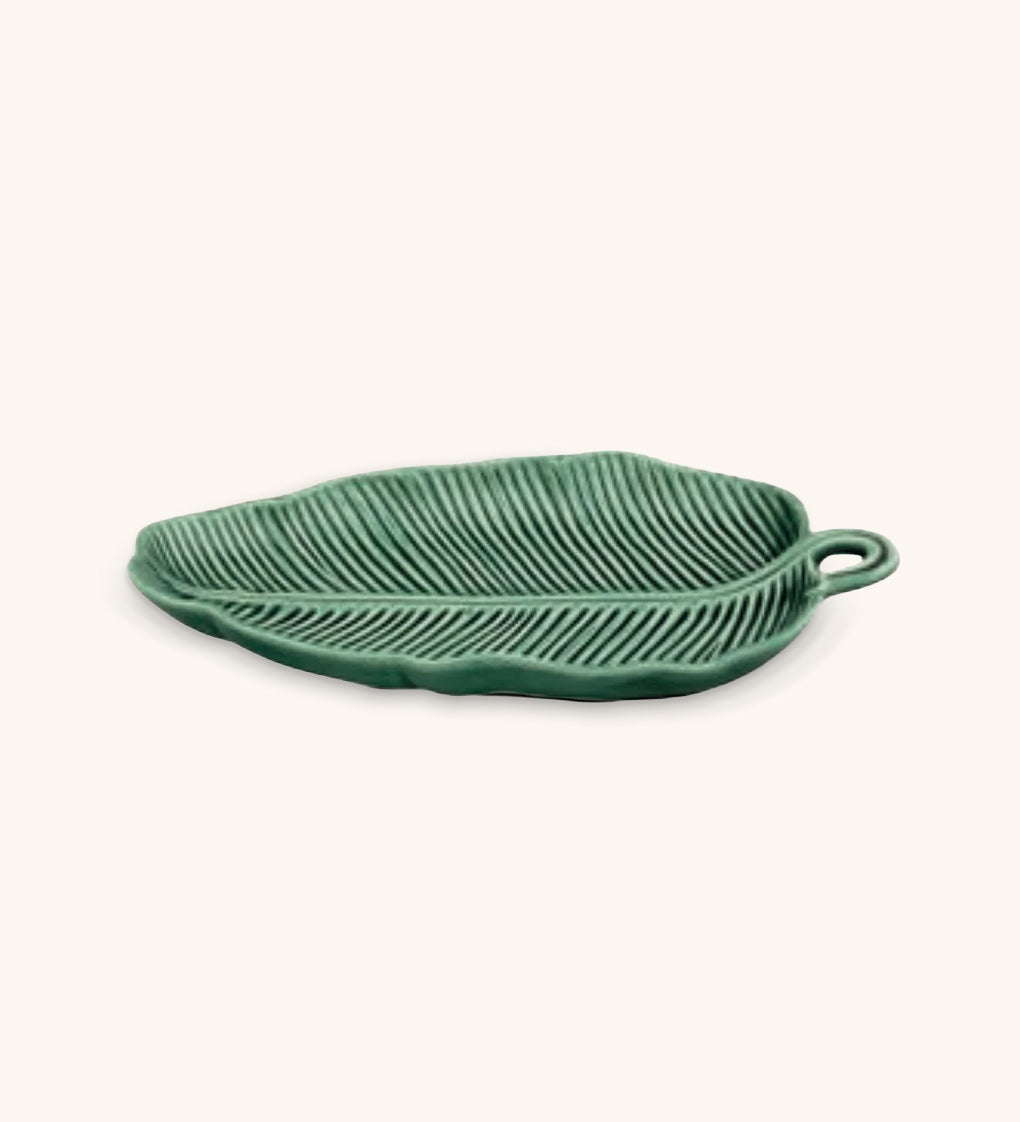 Plato de Servicio Hoja Bananera Pequeña 26 cm