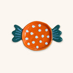 Plato en Forma de Dulce Color Naranja