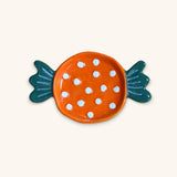 Plato en Forma de Dulce Color Naranja