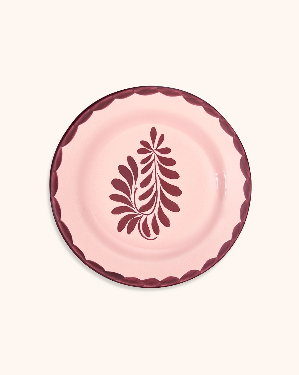 Plato para Ensalada Puebla color rosa, ZASH