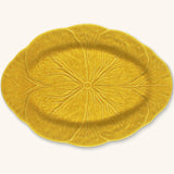 Platón para Servir de Repollo Amarillo Canario 39 cm.