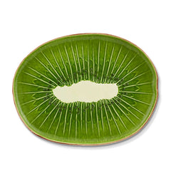 Platón Ovalado 40 cm de Cerámica de Kiwi de Bordallo Pinheiro