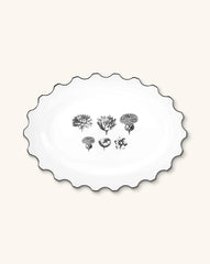 Platón Ovalado Grande Herbariae  Blanco