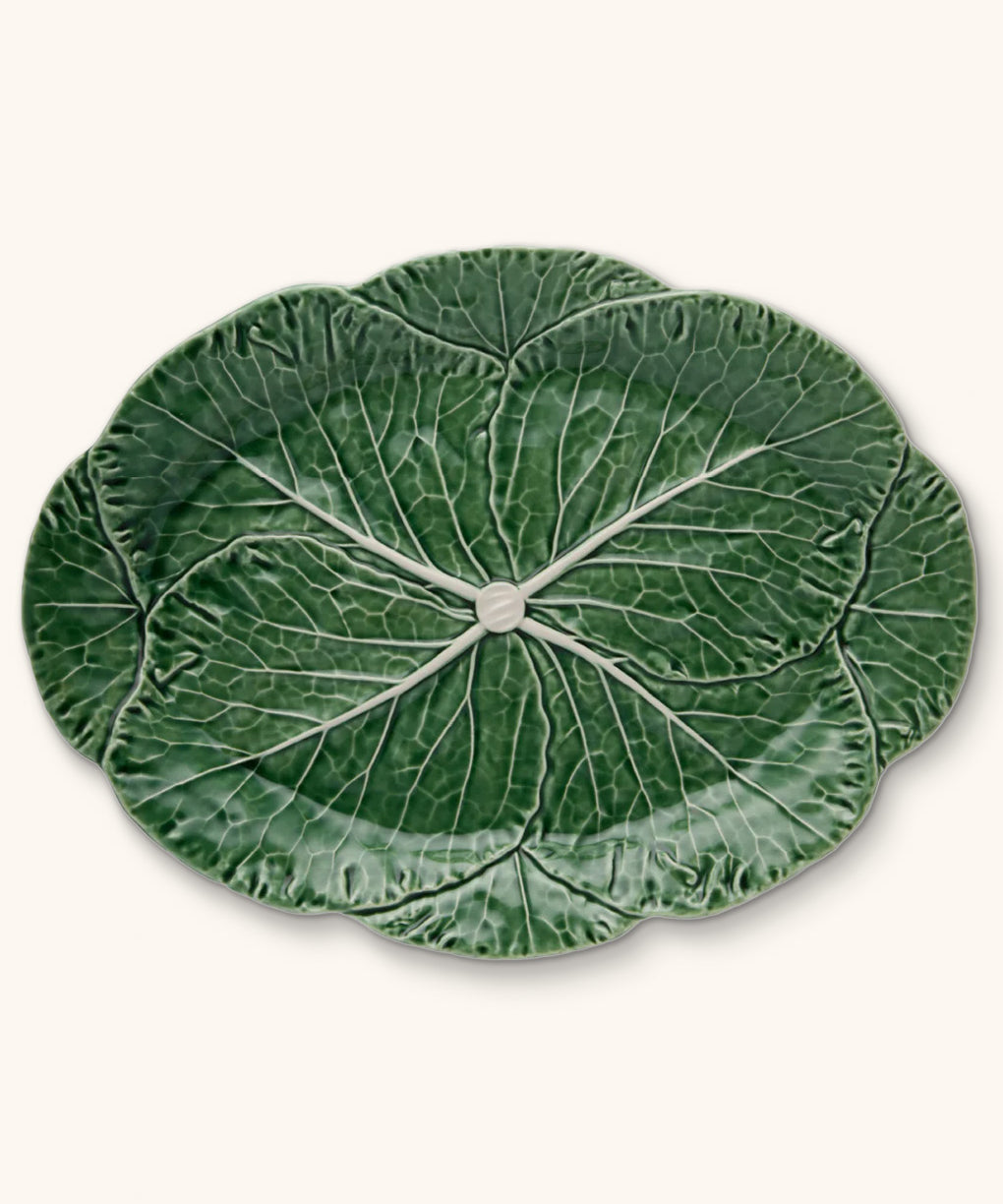 Platón para Servir Repollo Verde 43 cm 
