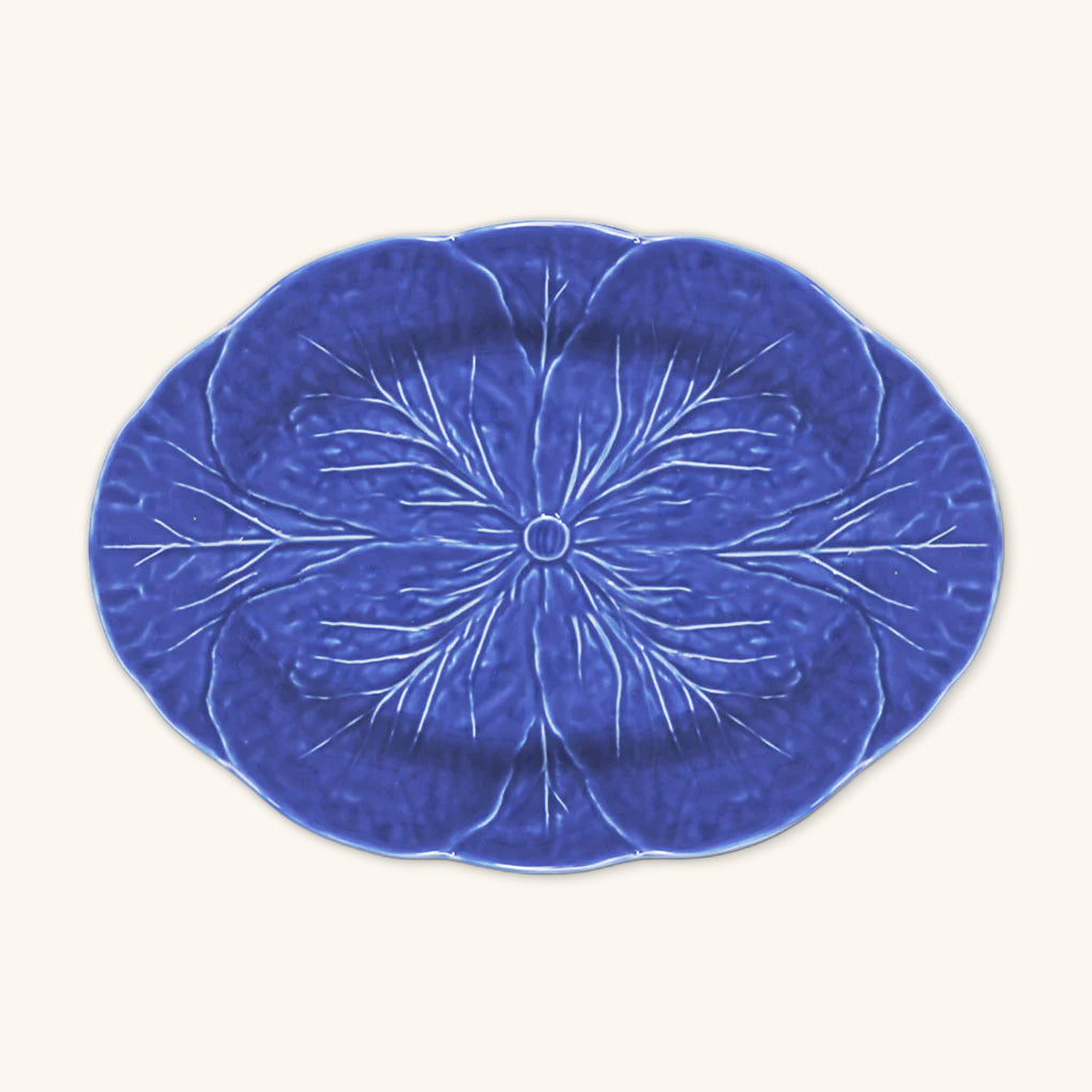 Platón para Servir de Repollo Azul Cobalto 32 cm.