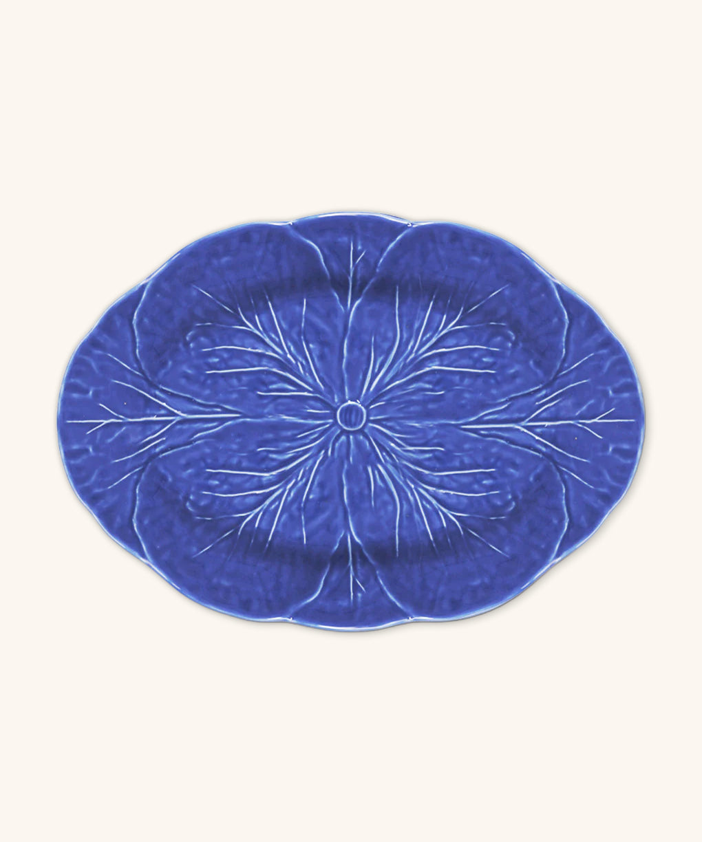 Platón para Servir de Repollo Azul Cobalto 32 cm.