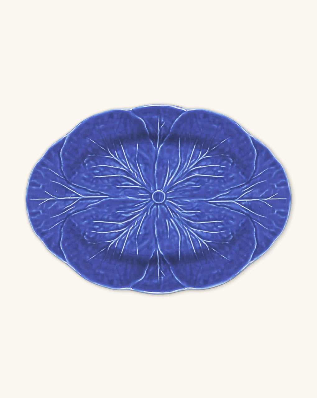 Platón para Servir de Repollo Azul Cobalto 32 cm.