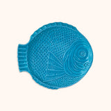 Set de 4 Platos para Ensalada de Pez Turquesa 24.5 cm