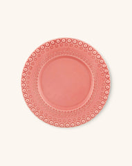 Plato Ensalada Fantasía Rosa. Set de 4.