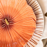 Platos Ensalada Hibiscus Naranja. Set de 4.